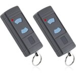 Lot de 2 �metteur garage boutons bleus 868mhz remplacement pour hormann hse2 - 868 hsm4 - 868 hse4 - ...