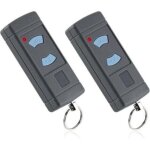 Lot de 2 �metteur garage boutons bleus 868mhz remplacement pour hormann hse2 - 868 hsm4 - 868 hse4 - ...