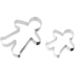 Lot de 2 emporte - pi�ces en forme de bonhomme en pain d'�pices zenker emporte - pi�ces