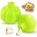 Lot de 2 �plucheurs d'ail en silicone - �plucheur d'ail - �plucheur d'ail facile et rapide - �plucheur ...
