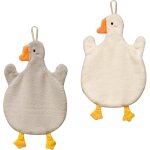 Lot de 2 essuie mains � suspendre avec boucle de suspension absorbante en polaire corail pour salle de ...