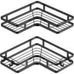 Lot de 2 �tag�res d?angle avec ventouses, serviteurs de douche sans per�age