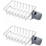 Lot de 2 Étagère douche sans percage inox, Étagère salle de bain télescopique inoxydable, tablette support ... Lot de 2 Étagère douche sans percage inox, Étagère salle de bain télescopique inoxydable, tablette support ...