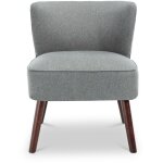 Sicaan - lot de 2 fauteuils cocktail jofi en tissu gris foncé Sicaan - lot de 2 fauteuils cocktail jofi en tissu gris foncé
