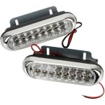 Lot de 2 feux de jour led universels 16 blancs anti - brouillard pour voiture
