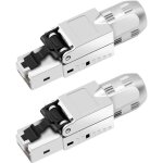 Lot de 2 fiches r�seau cat 7 rj45 sans outil - connecteur lan sans outil - compatible avec c�ble r�seau ...