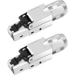 Lot de 2 fiches r�seau cat 7 rj45 sans outil - connecteur lan sans outil - compatible avec c�ble r�seau ...