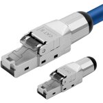 Lot de 2 fiches r�seau cat 8 rj45 pour c�bles lan rigides - c�ble de pose ethernet - fiche lan cat 8 ...