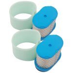 Lot de 2 filtres � air en nid d'abeille pour briggs stratton 498596, 690610, 697029 et 5059h. nettoyant ...