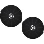 Lot de 2 filtres � charbon actif pour hottes de cuisine, 140 x 25 mm, syst�me de purification de l'air, ...