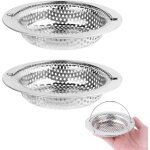 Lot de 2 filtre à évier de cuisine, filtre de vidange en acier inoxydable avec poignée relevable, filtre ... Lot de 2 filtre à évier de cuisine, filtre de vidange en acier inoxydable avec poignée relevable, filtre ...