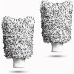 Lot de 2 gants de lavage de voiture en microfibre super absorbants, anti - tourbillons et anti - rayures ...