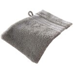 Lot de 2 gants de toilette en coton 15 x 21 cm gris