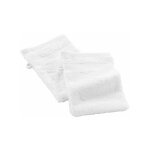Lot de 2 gants de toilette 'elegance' 15x21cm blanc