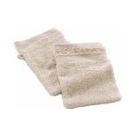 Lot de 2 gants de toilette 'elegance' 15x21cm sable