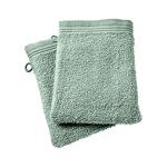 Lot de 2 gants de toilette  spa  15 x 21 cm / 400 gr / m - couleur:  spa  menthe