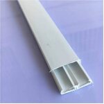 Lot de 2 goulottes de c�bles avec s�parateur 2 m�tres 30 x 10 mm blanc chemin de c�bles 60773 - - ymyny ...