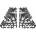 [jamais utilis�]lot de 2 grilles anti - nuisibles - pic anti pigeons, oiseaux, chats - repulsif naturel ...