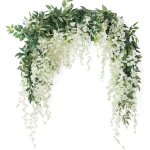 Lot de 2 guirlandes de glycines artificielles de 2m pour ext�rieur, int�rieur, mariage, mur, salle de ...