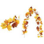 Lot de 2 guirlandes de vignes d'�rable artificielles, d�corations double sc�ne automne et no�l, tentures ...