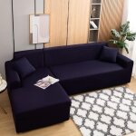 Rapanda - lot de 2 housse de canap extensible 1 places + 2 places housse de canap d'angle en forme ...