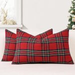 Lot de 2 housses de coussin 30x50 cm de nol en cossais housses de coussin plaid classique farmhouse ...