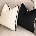 Lot de 2 housses de coussin d�coratives en velours doux, m�lang�es et assorties pour la d�coration de ...