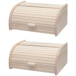 Lot de 2 huches  pain en bois fackelmann boissellerie