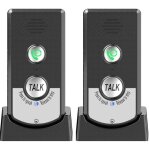 Lot de 2 interphones sans fil pour la maison, appelant bidirectionnel, interphone vocal portable sans ...