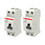 Abb - lot de 2 interrupteurs diff�rentiels � vis raccordement 40a 30ma type ac