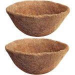 Lot de 2 jardini�res ulisem en fibre de coco naturelle, 35 cm, panier suspendu pour pots de fleurs, remplaceme ...