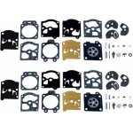 Lot de 2 kit r�paration du carburateur joint membrane compatible avec walbro k10 - wat wa & wt s�ries ...