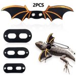 Lot de 2 laisses r�glables pour l�zard, harnais pour dragon barbu ail�, laisse souple pour reptiles, ...