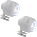 Lot de 2 lampes led étanches à 3 modes pour chaussures, veilleuse blanche Lot de 2 lampes led étanches à 3 modes pour chaussures, veilleuse blanche