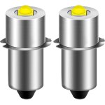 Lot de 2 lampes de poche led p13. 5s - haute performance - 6 - 24v - p13. 5s - blanc