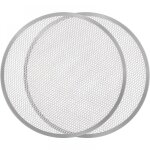 (lot de 2)large plaque de cuisson perfore pizza 27. 9 cm - plaque pizza four pro cuisson rapide & uniforme ...