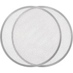 Lot de 2)large plaque de cuisson perfore pizza 40 cm - plaque pizza four pro cuisson rapide & uniforme ...