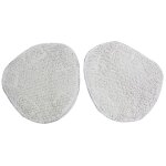 Lot de 2 lingettes (270 x 235 x 6 mm) pour nettoyeur vapeur steam mop 4160 ariete, silver crest at5176005400 ...