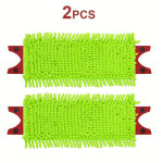 Lot de 2 lingettes de rechange �paisses en chenille , compatibles avec le balai velida ultramat 2. lavables ...