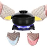 Lot de 2 maniques mini en silicone ? antid�rapantes, r�sistantes � la chaleur, pratiques pour four et ...