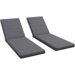 Lot de 2 matelas pour transat robin gris