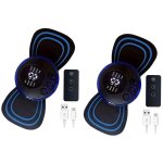 Lot de 2 mini appareils de massage cervical �lectrique, portable, �lectrique, portable, stimulateur cervical ...