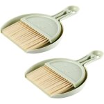 Lot de 2 mini balais pelle � poussi�re, petits balais pelle � poussi�re, ensemble de brosses de bureau ...