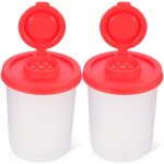 Feiyue - lot de 2 mini bouteilles à condiments, petites bouteilles à poivre, poivrières transparentes, ... Feiyue - lot de 2 mini bouteilles à condiments, petites bouteilles à poivre, poivrières transparentes, ...