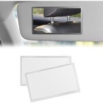 Lot de 2 miroir de courtoisie de pare - soleil miroir de maquillage de voiture miroir pour pare soleil ...