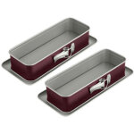 Lot de 2 moules � cakes � charni�re 30 cm dr. oetker back - liebe bicolor