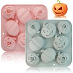 Lot de 2 moules  gteau citrouille, kit de moulage en silicone pour ptisserie de ftes, maison et mariage ...