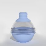 Lot de 2 moules  glaons en silicone avec couvercle en entonnoir, moules de hockey sur glace en silicone ...