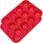 Lot de 2 moule silicone cake muffins cupcake, 12 en 1 moule � p�tisserie, moule � muffins antiadh�sif ...
