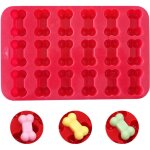 Lot de 2 moules en silicone en forme d'os, forme 18, adapt�s au chocolat et aux p�tisseries, outil de ...